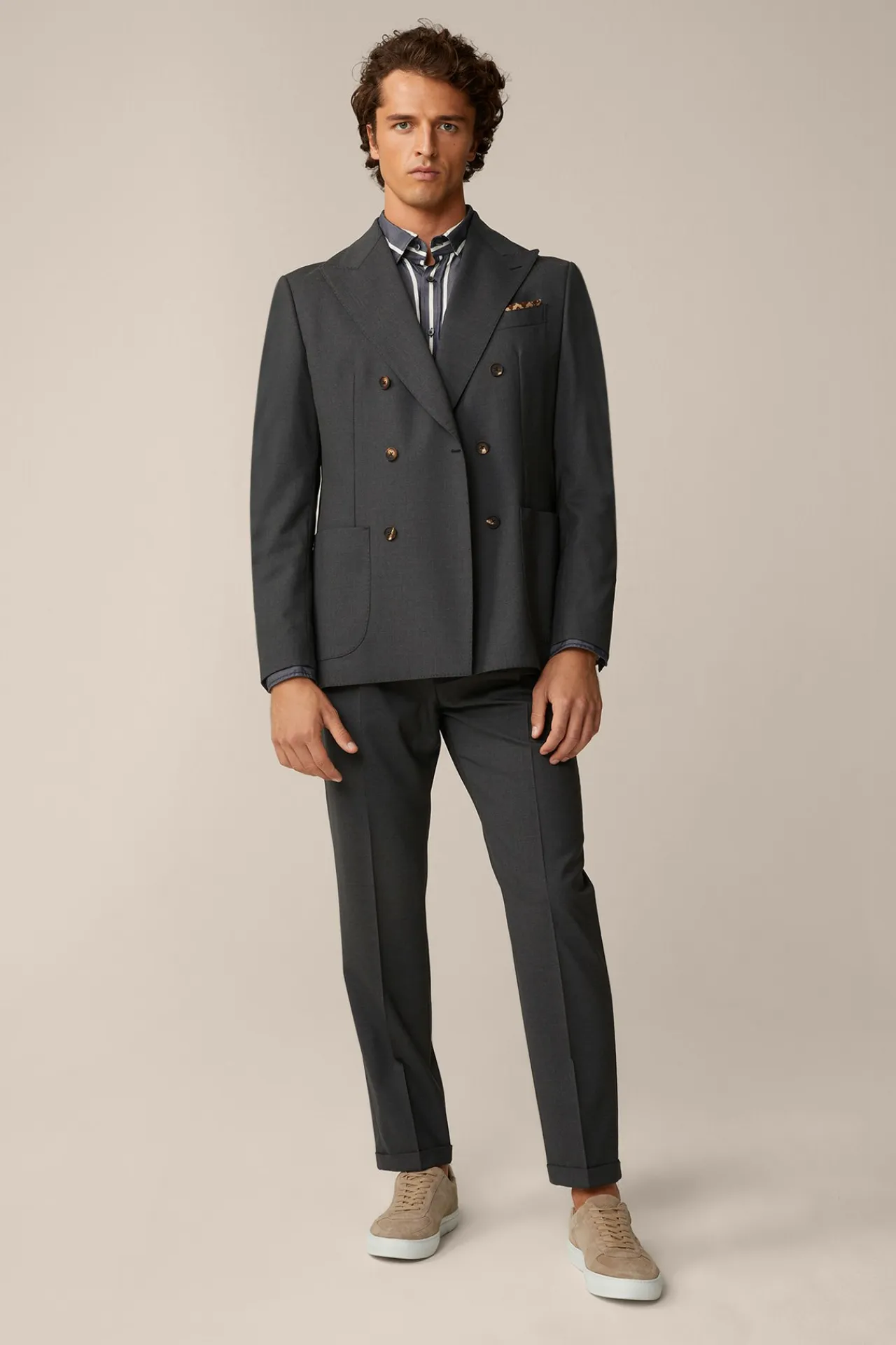 Baukasten-Hose Serpo Mit Bundfalte Und Umschlag In*Windsor Fashion
