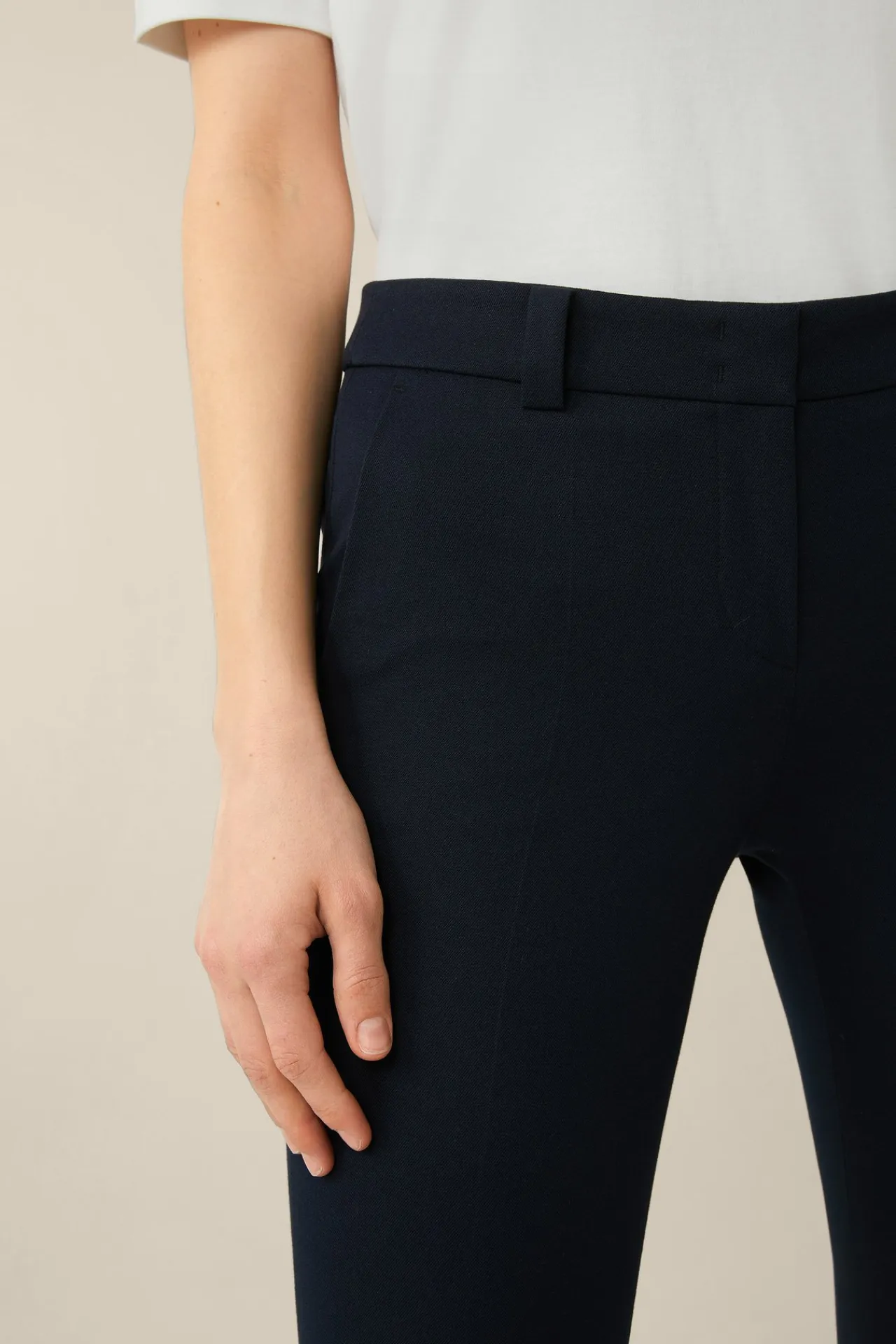 Baumwoll-Bi-Stretch-Chino In*Windsor Hot