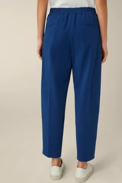 Baumwoll-Gabardine-Bundfalten-Hose In*Windsor Fashion