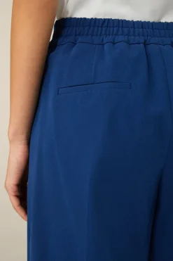 Baumwoll-Gabardine-Bundfalten-Hose In*Windsor Fashion