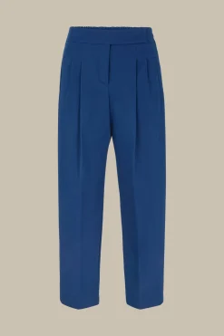 Baumwoll-Gabardine-Bundfalten-Hose In*Windsor Fashion