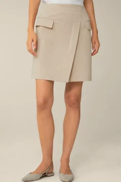 Baumwoll-Gabardine-Mini-Rock In*Windsor Hot