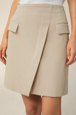 Baumwoll-Gabardine-Mini-Rock In*Windsor Hot
