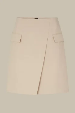 Baumwoll-Gabardine-Mini-Rock In*Windsor Hot