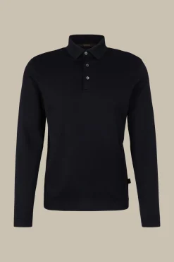 Baumwoll-Langarm-Poloshirt Frido In*Windsor Hot