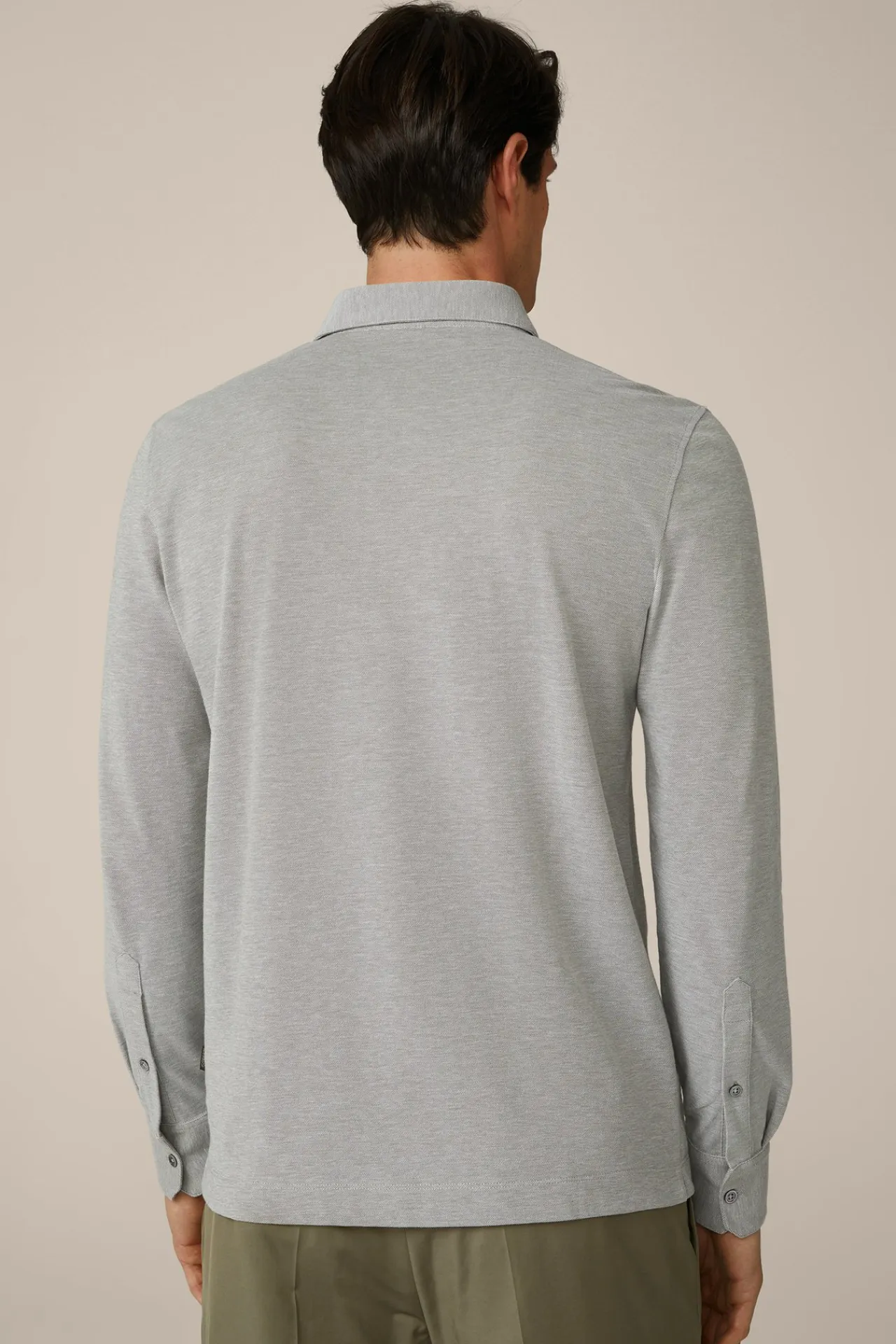 Baumwoll-Langarmshirt Patrizio In Meliert*Windsor New