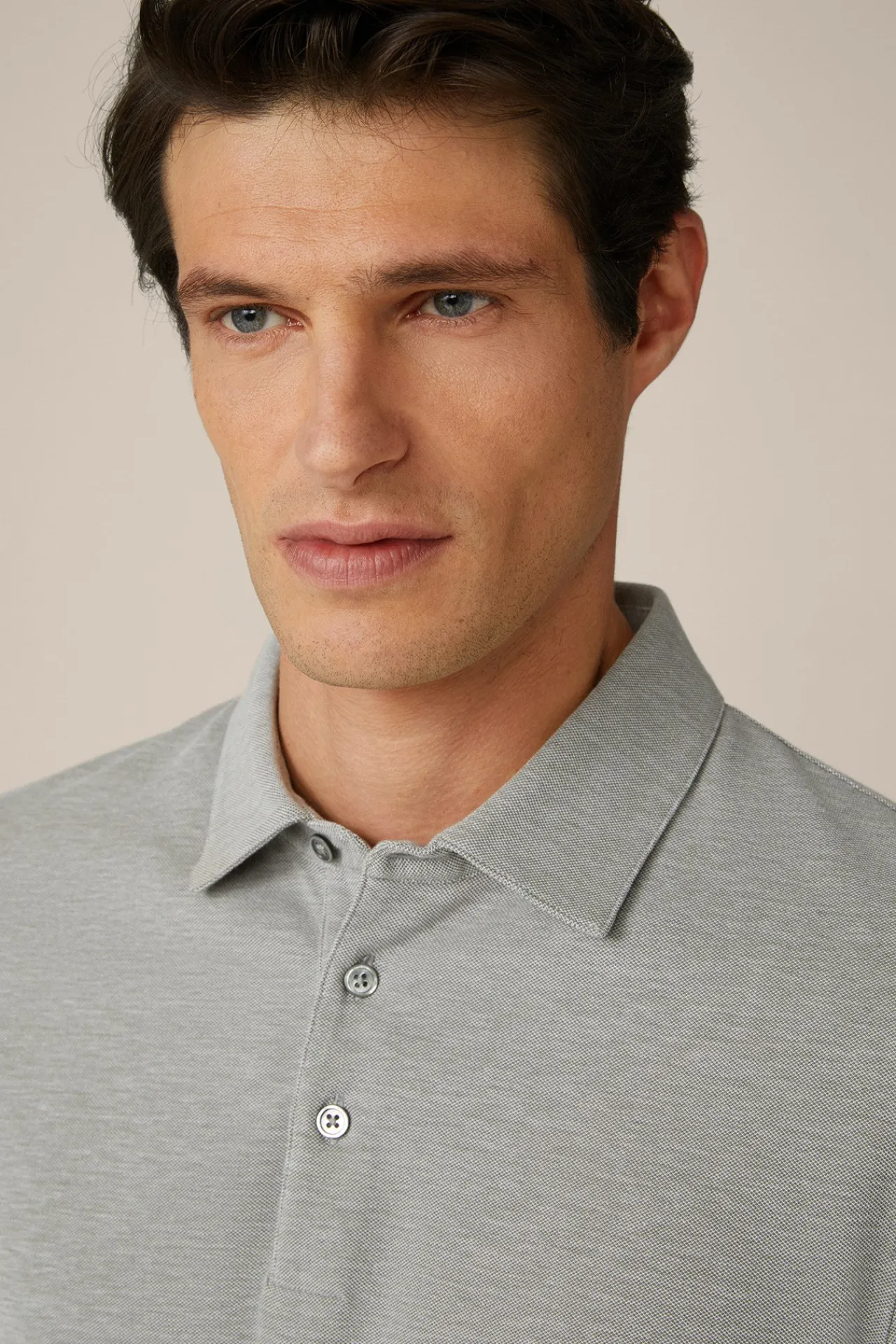 Baumwoll-Langarmshirt Patrizio In Meliert*Windsor New
