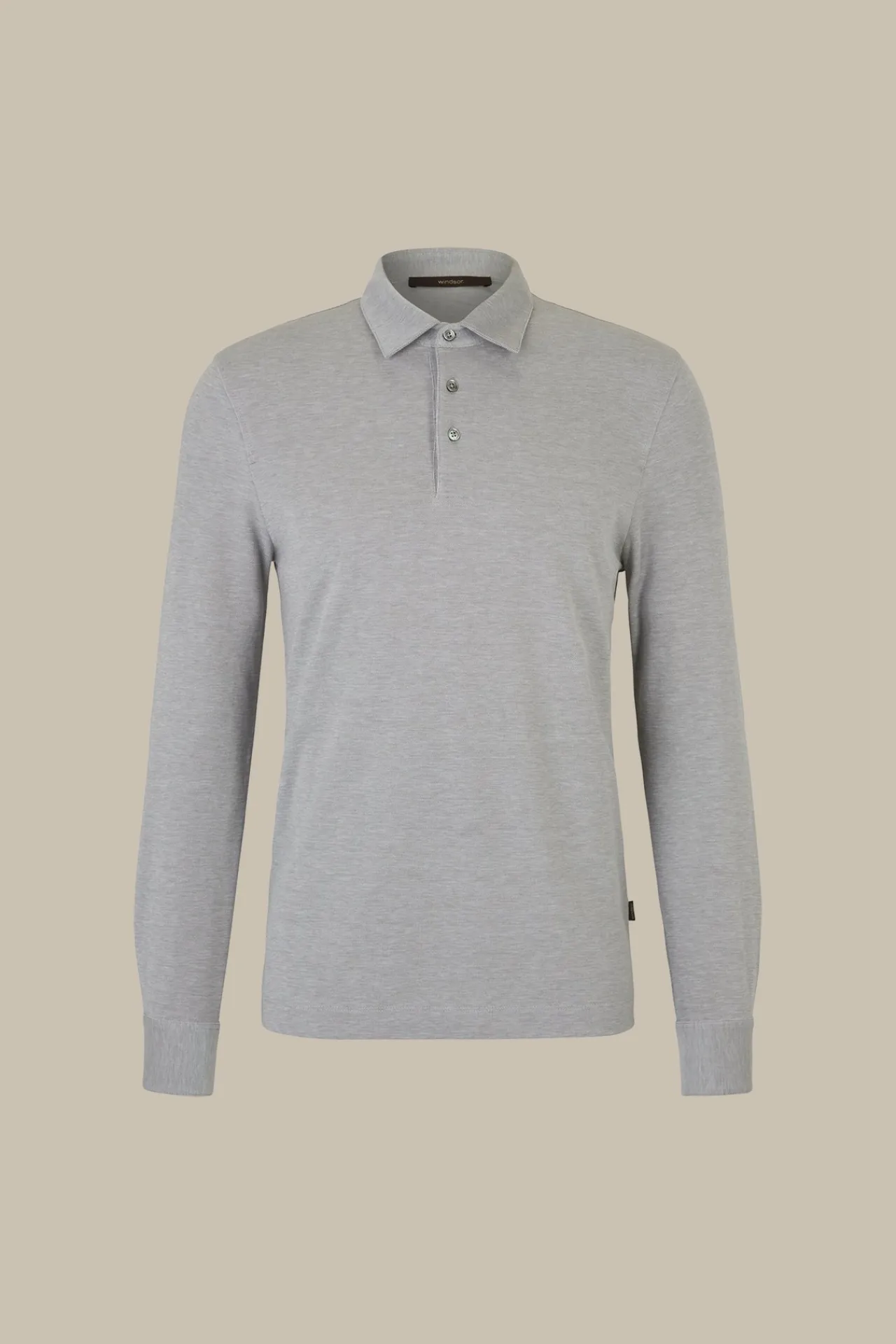 Baumwoll-Langarmshirt Patrizio In Meliert*Windsor New