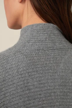Cashmere-Cardigan In Grau Melange*Windsor Discount