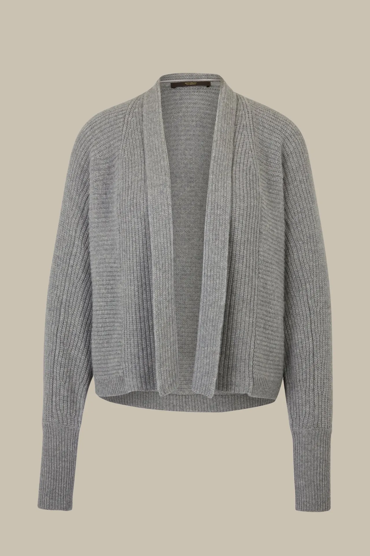 Cashmere-Cardigan In Grau Melange*Windsor Discount