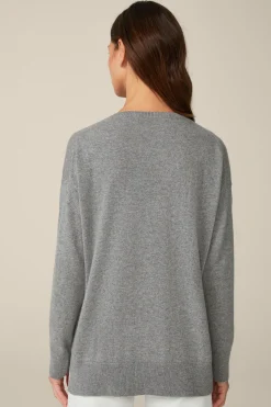 Cashmere-Pullover In Grau Melange*Windsor Sale