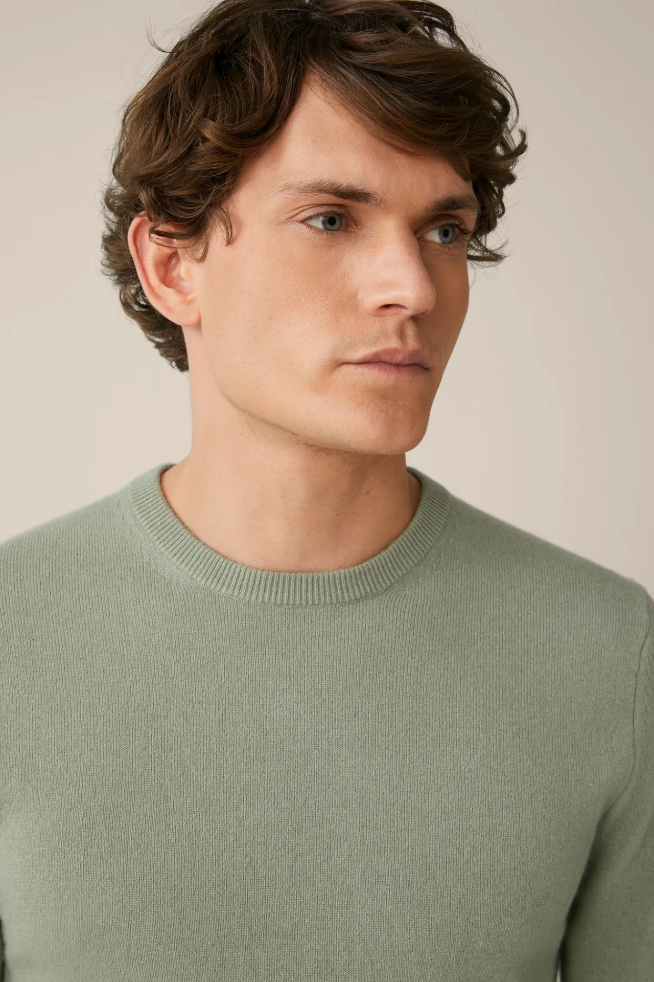 Cashmere-Rundhals-Pullover Cashmono In*Windsor Hot