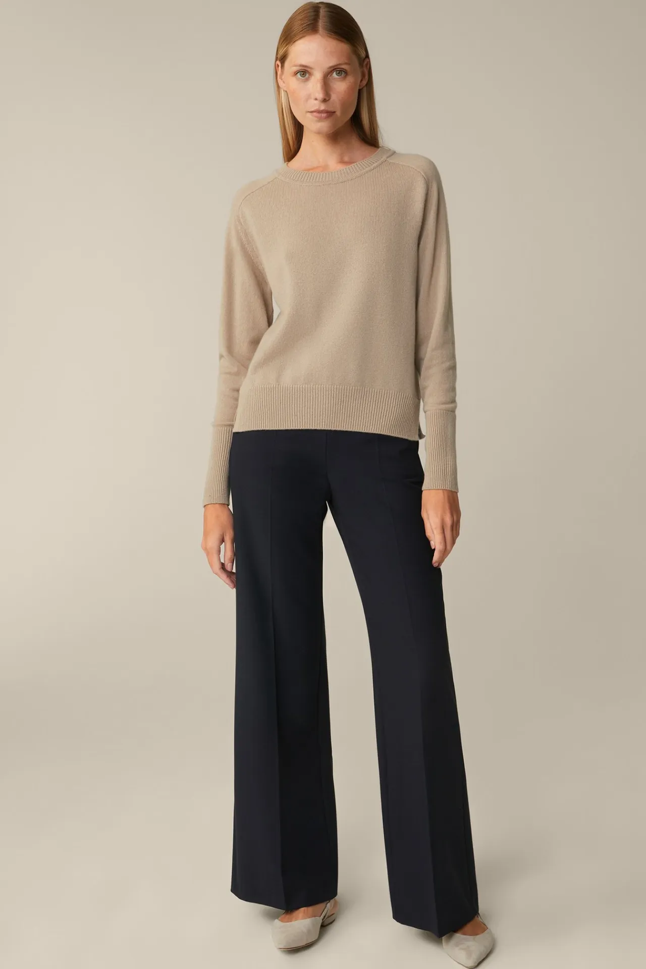 Cashmere-Rundhals-Pullover In*Windsor New