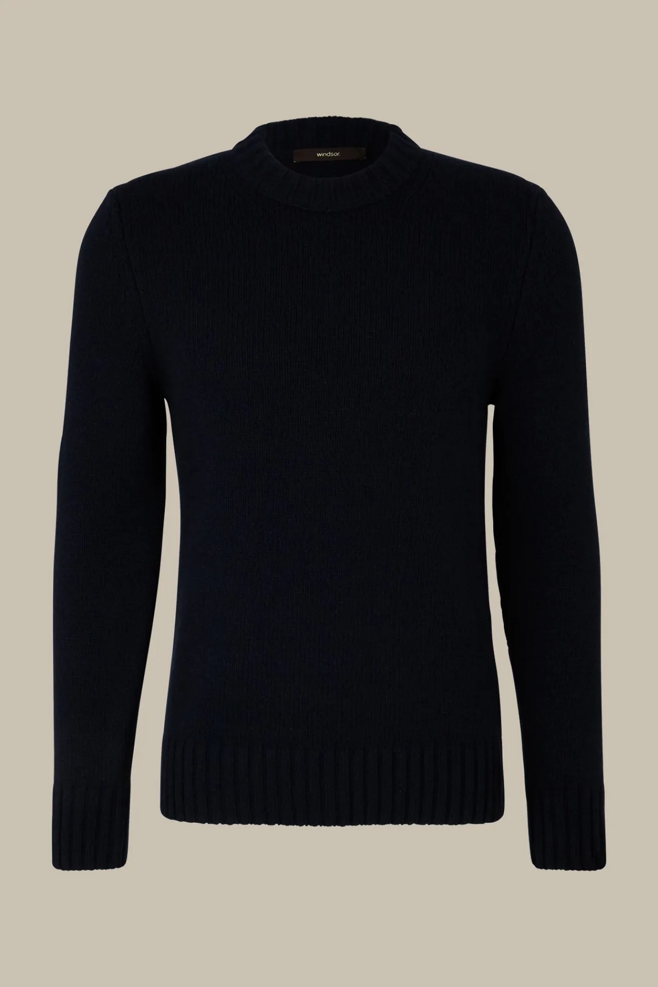 Cashmere-Strick-Rundhals-Pullover Ecosio In*Windsor Sale