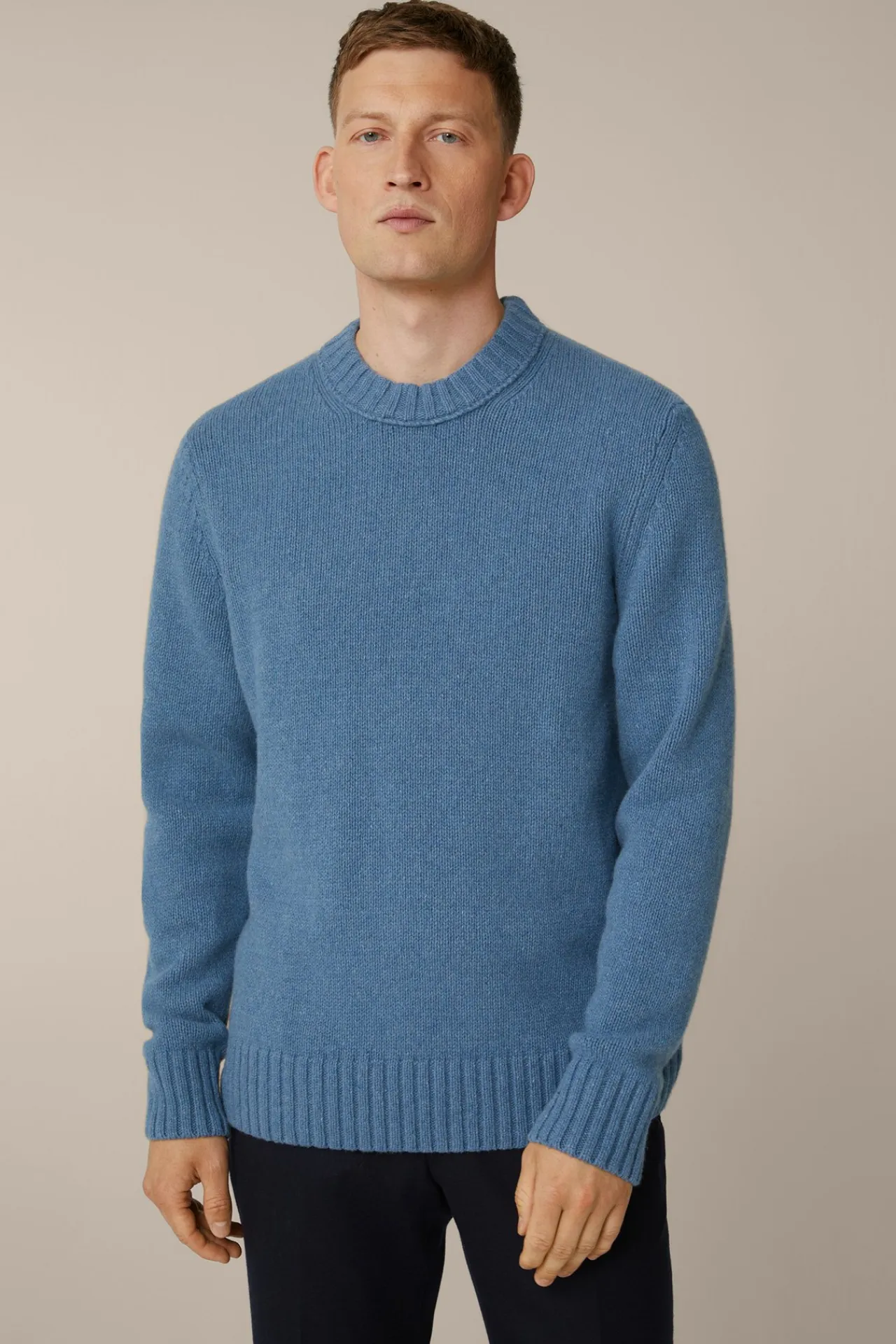 Cashmere-Strick-Rundhals-Pullover Ecosio In*Windsor Outlet