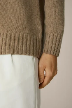 Cashmere-Strick-Rundhals-Pullover Ecosio In Beige*Windsor Online