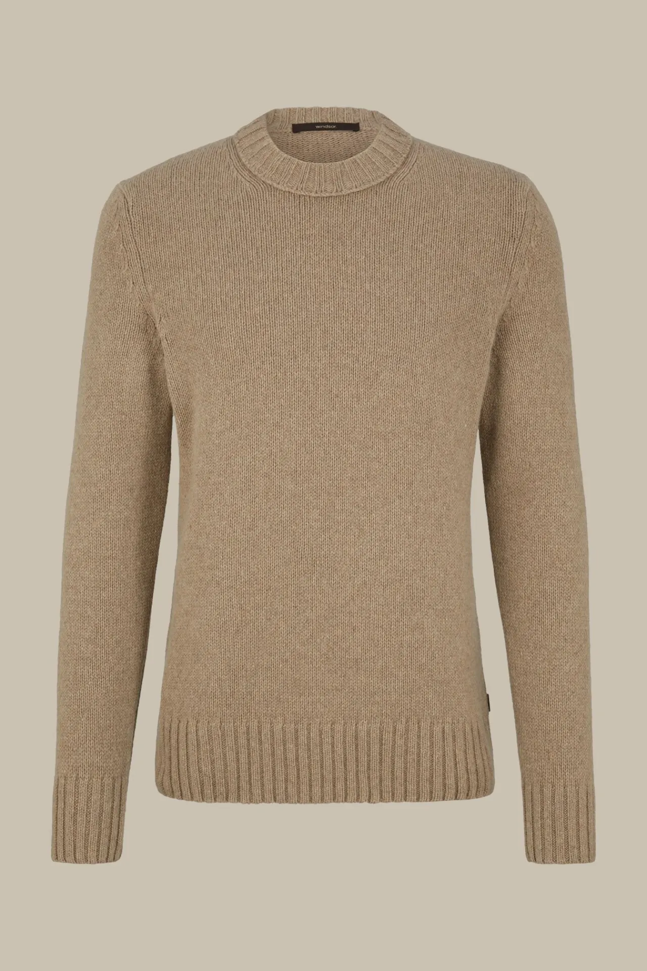 Cashmere-Strick-Rundhals-Pullover Ecosio In Beige*Windsor Online
