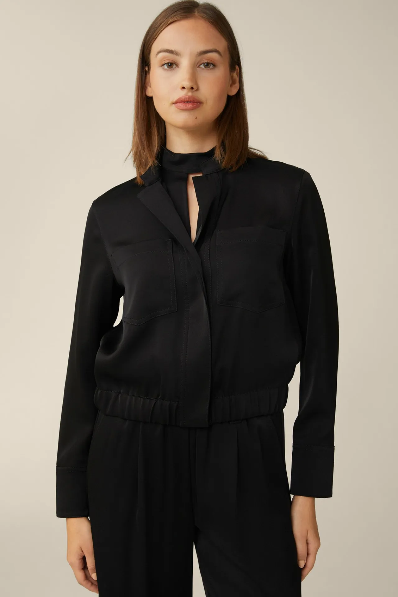 Crepe-Blouson In*Windsor New