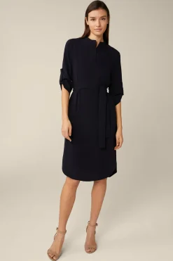 Crepe-Hemdblusen-Kleid In*Windsor Fashion