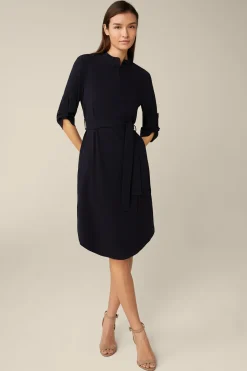Crepe-Hemdblusen-Kleid In*Windsor Fashion
