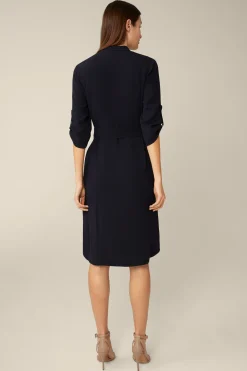 Crepe-Hemdblusen-Kleid In*Windsor Fashion