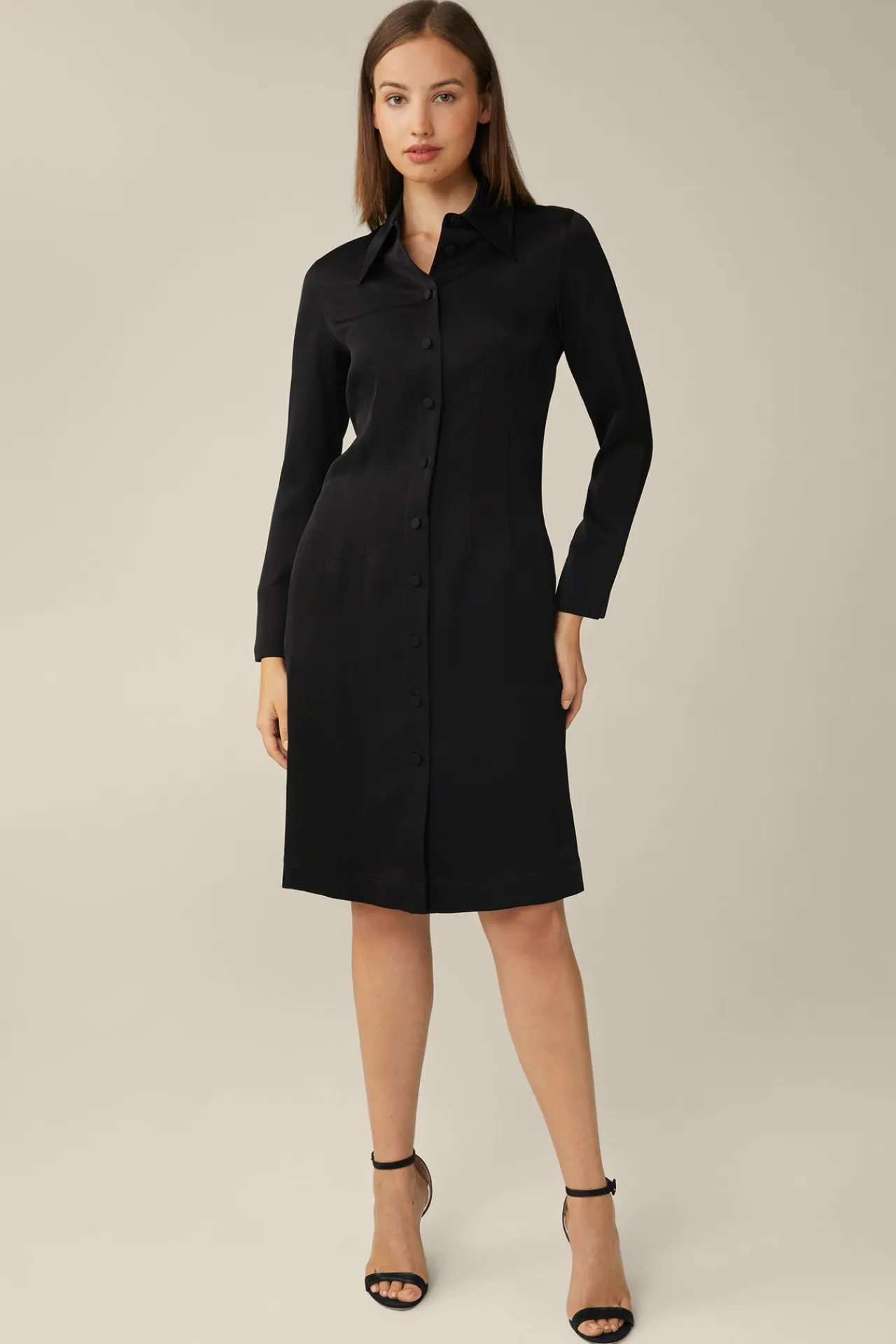 Crepe-Hemdblusen-Kleid In*Windsor New