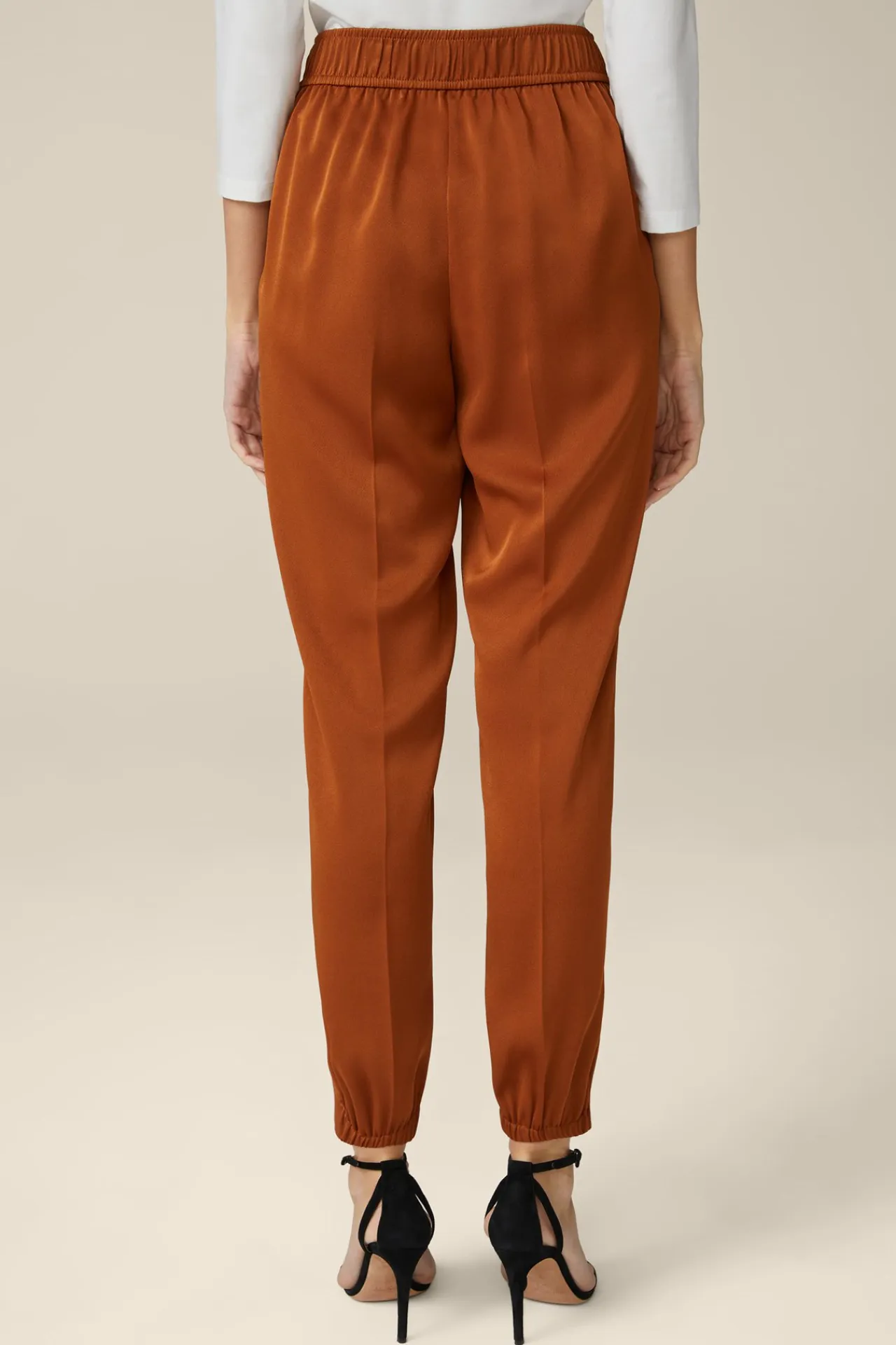 Crepe-Hose Im Jogger-Stil In*Windsor Sale
