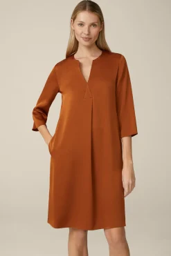 Crepe-Kleid In A-Linie In*Windsor Hot
