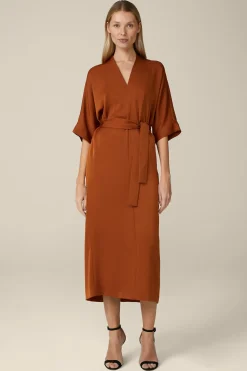 Crepe-Kleid In Midi-Lange In*Windsor Sale