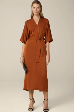 Crepe-Kleid In Midi-Lange In*Windsor Sale