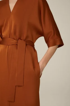 Crepe-Kleid In Midi-Lange In*Windsor Sale
