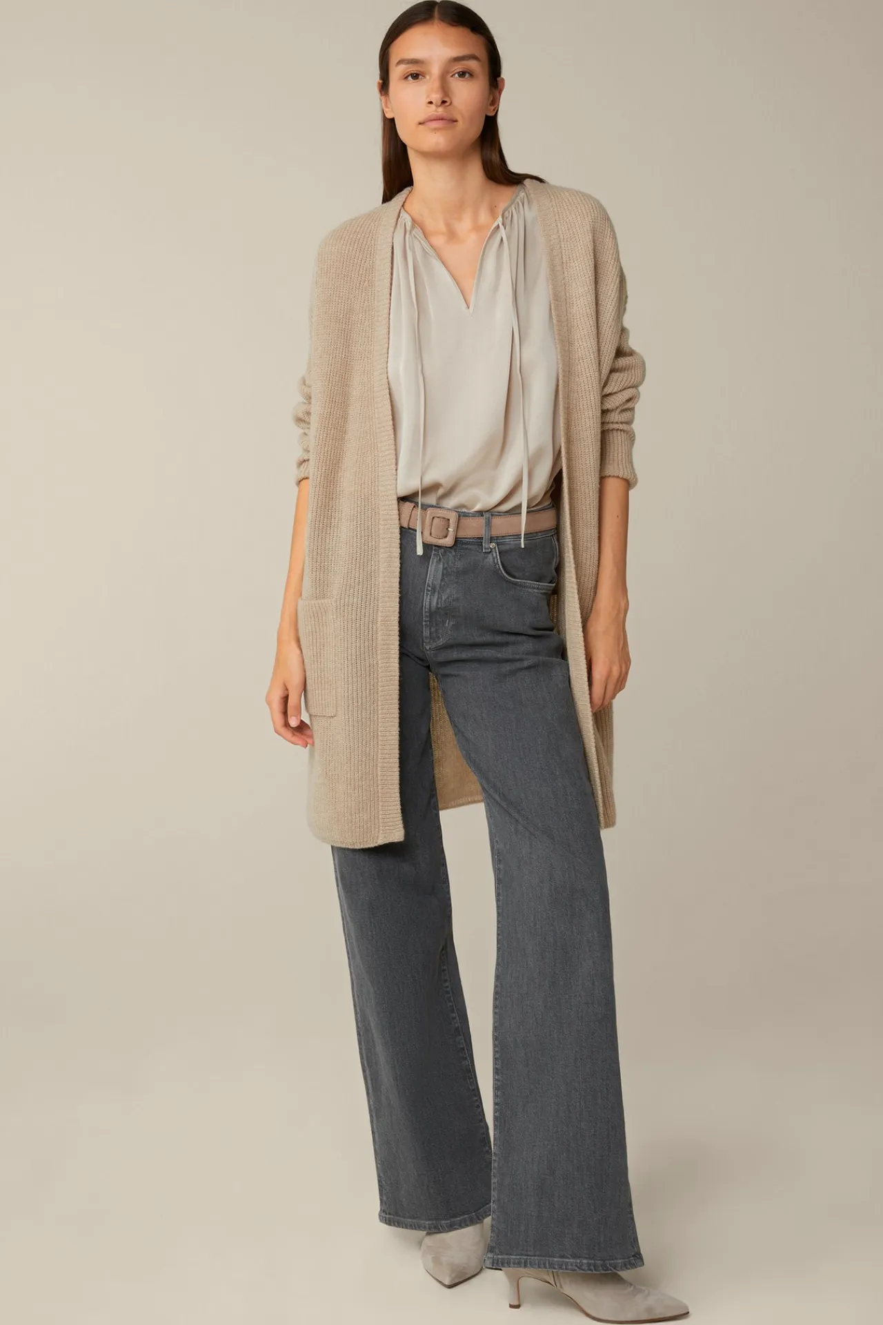 Crepe-Kurzarm-Bluse In*Windsor Fashion