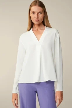Crepe-Langarm-Bluse In*Windsor Discount