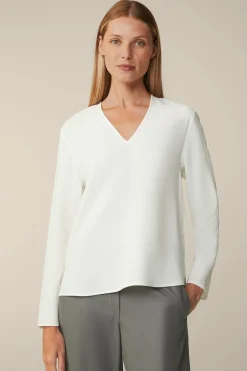 Crepe-Langarm-Bluse In*Windsor Clearance