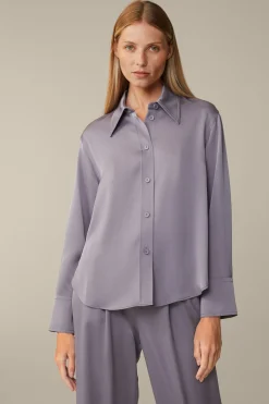 Crepe-Langarm-Hemd-Bluse In*Windsor Discount