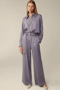 Crepe-Langarm-Hemd-Bluse In*Windsor Discount