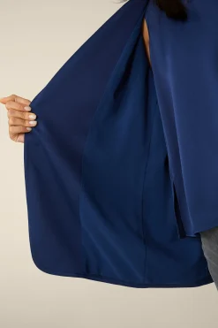 Crepe-Long-Blazer Mit Gürtel In*Windsor Hot