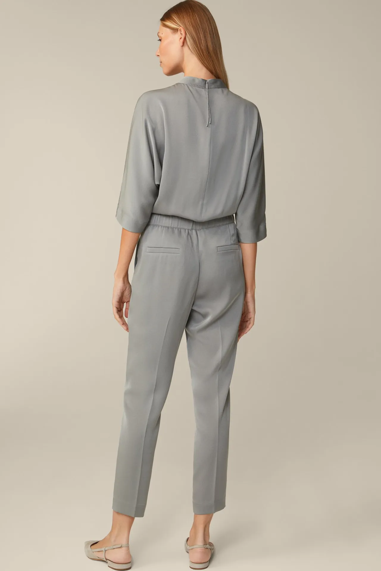 Crepe-Overall Mit Bundfalte In*Windsor Hot