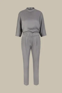 Crepe-Overall Mit Bundfalte In*Windsor Hot