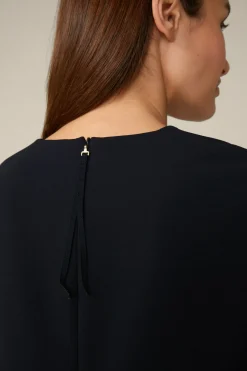 Crepe-Shift-Kurzarm-Kleid In*Windsor New