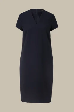 Crepe-Shift-Kurzarm-Kleid In*Windsor New