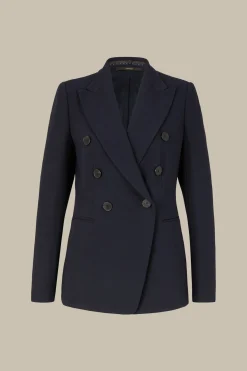 Double-Wollcrepe-Doppelreiher-Blazer In*Windsor Clearance