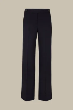 Double-Wollcrepe-Palazzo-Hose In*Windsor Hot