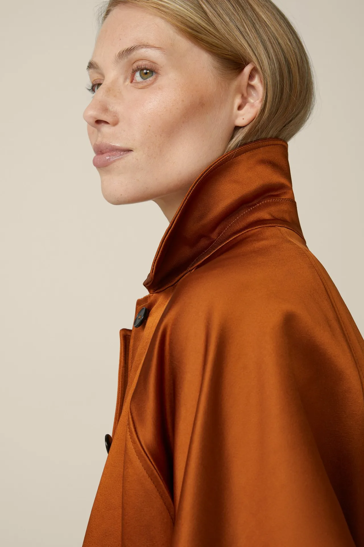 Duchesse-Satin-Cape-Jacke In Kupfer*Windsor Clearance