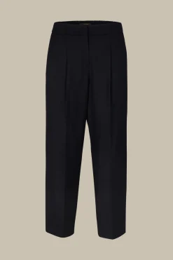Flanell-Bundfalten-Hose, Verkurzt, In*Windsor Online