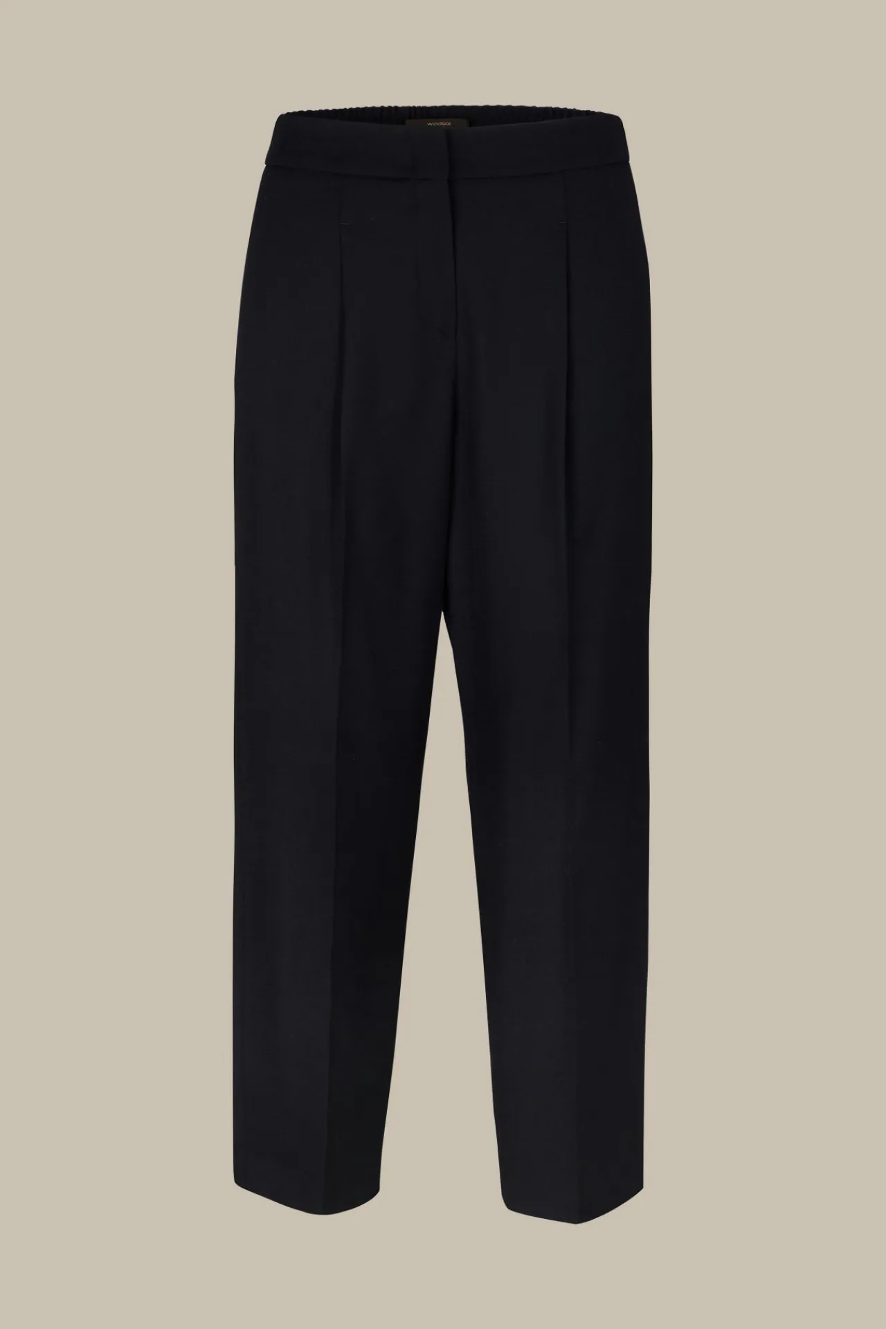 Flanell-Bundfalten-Hose, Verkurzt, In*Windsor Online