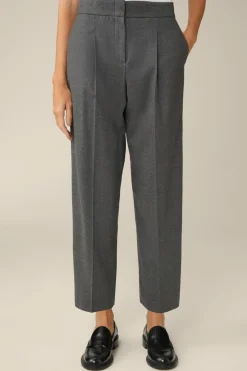Flanell-Bundfalten-Hose, Verkurzt, In*Windsor Outlet