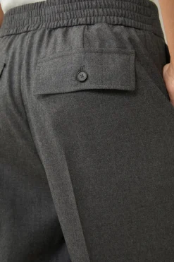 Flanell-Bundfalten-Hose, Verkurzt, In*Windsor Outlet