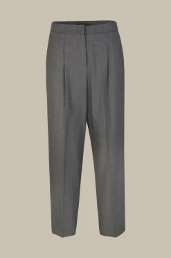 Flanell-Bundfalten-Hose, Verkurzt, In*Windsor Outlet