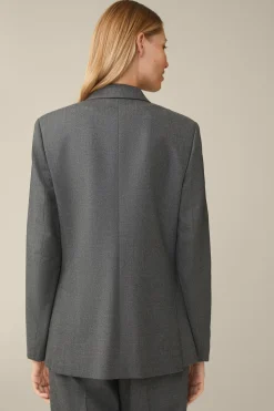 Flanell-Doppelreiher-Blazer In*Windsor Hot